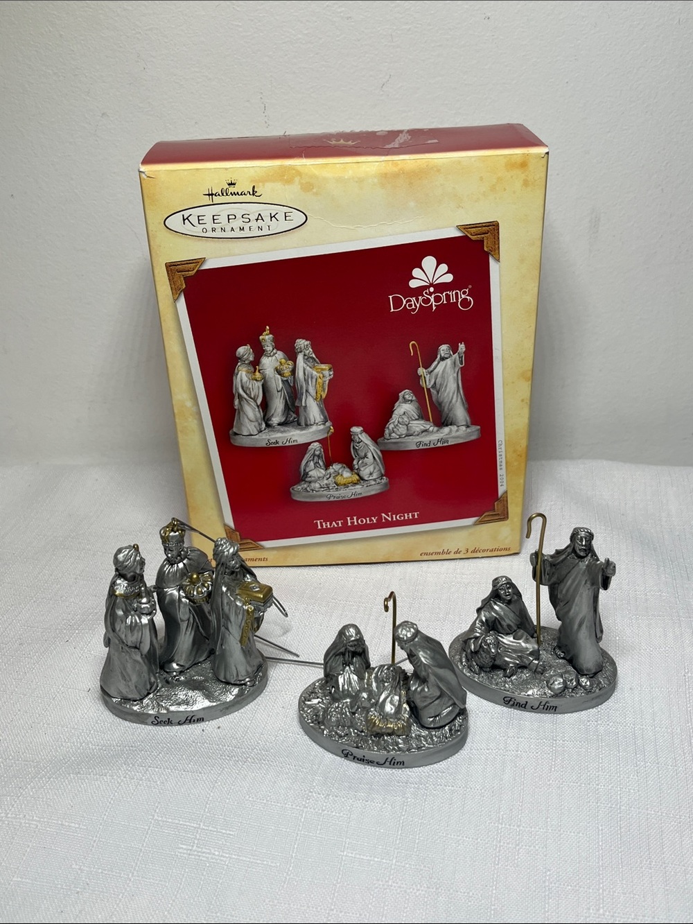 Hallmark Keepsake DaySpring 'That Holy Night' Pewter Nativity Set Silver
Collect